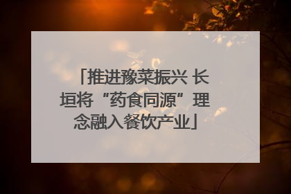 推进豫菜振兴 长垣将“药食同源”理念融入餐饮产业