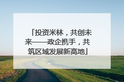 投资米林，共创未来——政企携手，共筑区域发展新高地