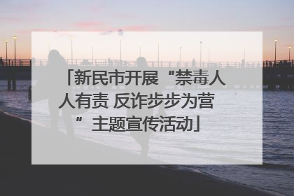 新民市开展“禁毒人人有责 反诈步步为营”主题宣传活动