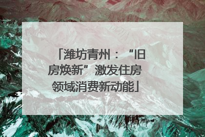 潍坊青州：“旧房焕新”激发住房领域消费新动能