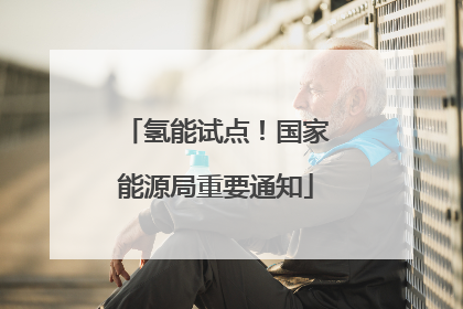氢能试点！国家能源局重要通知