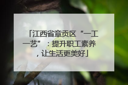 江西省章贡区“一工一艺”：提升职工素养，让生活更美好