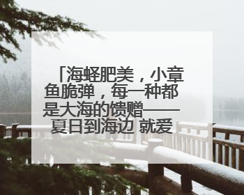 海蛏肥美，小章鱼脆弹，每一种都是大海的馈赠——夏日到海边 就爱那口鲜