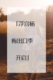 浮宫杨梅出口季开启