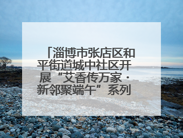 淄博市张店区和平街道城中社区开展“艾香传万家・新邻聚端午”系列端午节活动