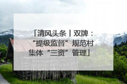 清风头条丨双牌：“提级监督”规范村集体“三资”管理