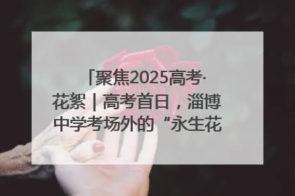 聚焦2025高考·花絮｜高考首日，淄博中学考场外的“永生花”传递温暖与祝福