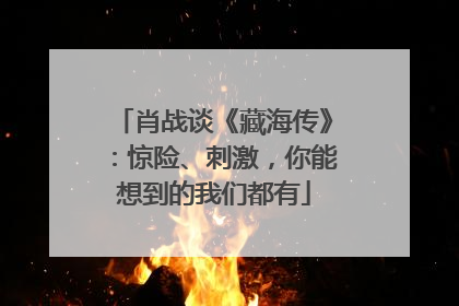 肖战谈《藏海传》：惊险、刺激，你能想到的我们都有