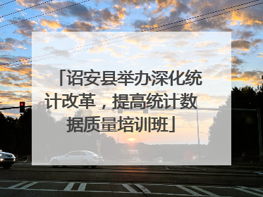诏安县举办深化统计改革，提高统计数据质量培训班