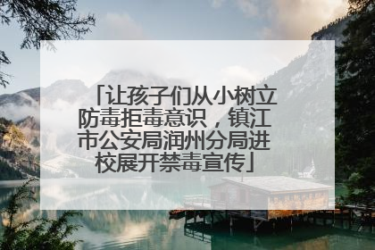 让孩子们从小树立防毒拒毒意识，镇江市公安局润州分局进校展开禁毒宣传
