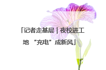 记者走基层｜夜校进工地 “充电”成新风