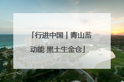 行进中国｜青山蓄动能 黑土生金仓