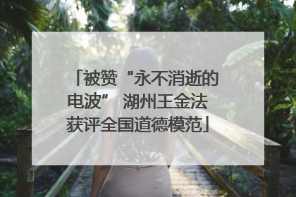 被赞“永不消逝的电波” 湖州王金法获评全国道德模范