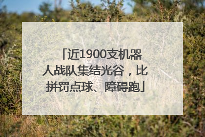 近1900支机器人战队集结光谷，比拼罚点球、障碍跑