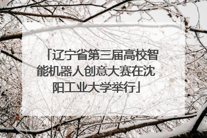 辽宁省第三届高校智能机器人创意大赛在沈阳工业大学举行