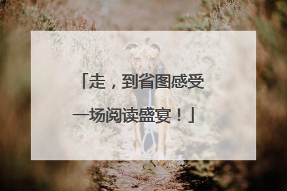 走，到省图感受一场阅读盛宴！