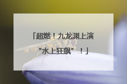 超燃！九龙渊上演“水上狂飙”！