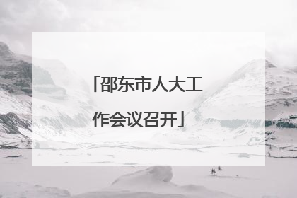 邵东市人大工作会议召开