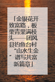 金银花开致富路，板栗青果满枝头——团风县钓鱼台村“山水生金”谱写共富新篇章