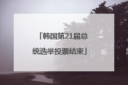韩国第21届总统选举投票结束