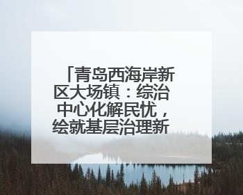 青岛西海岸新区大场镇：综治中心化解民忧，绘就基层治理新“枫”景
