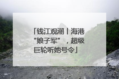 钱江观潮丨海港“娘子军”，超级巨轮听她号令