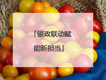 银政联动赋能新担当