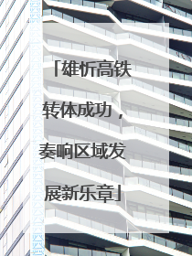 雄忻高铁转体成功，奏响区域发展新乐章