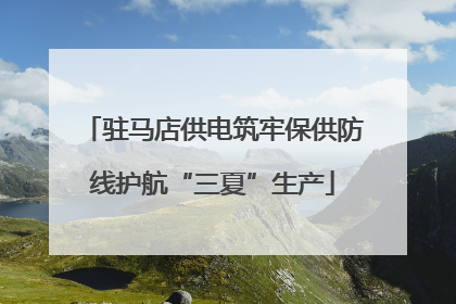 驻马店供电筑牢保供防线护航“三夏”生产
