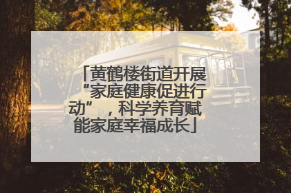 黄鹤楼街道开展“家庭健康促进行动”，科学养育赋能家庭幸福成长