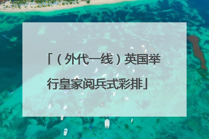 （外代一线）英国举行皇家阅兵式彩排
