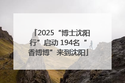 2025“博士沈阳行”启动 194名“香博博”来到沈阳