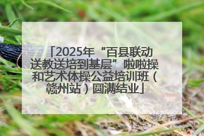 2025年“百县联动送教送培到基层”啦啦操和艺术体操公益培训班（赣州站）圆满结业